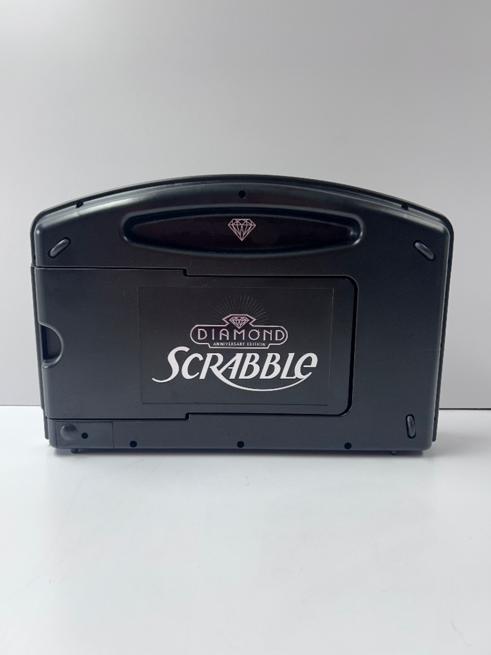 Scrabble Diamond Anniversary Edition Board Game Large Travel Swivels Storage